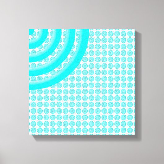 Colorful Concentric Circles Split Canvas Afdruk (Voorkant)