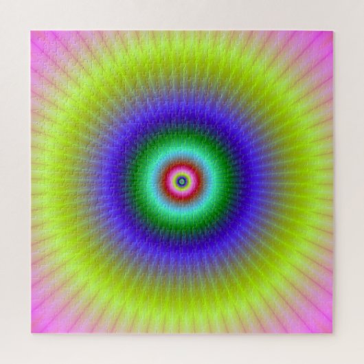 Colorful Concentric Rings Legpuzzel (Verticaal)