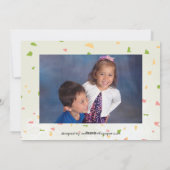 Colorful Confetti 4/5-foto's - 3x5 kerstkaart (Achterkant)