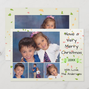 Colorful Confetti 4/5-foto's - 3x5 kerstkaart