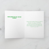 Colorful Confetti 4th Birthday Card  Kaart (Binnen)