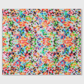 Colorful Confetti Abstract Patroon Cadeaupapier (Vlak)
