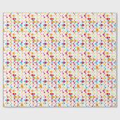 Colorful Confetti and Polka Dot Pattern Gift Wrap Cadeaupapier (Vlak)