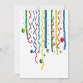 Colorful Confetti Balloons Fun 35th  Kaart (Achterkant)