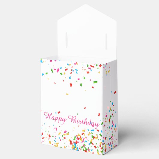 Colorful confetti bedankdoosjes (Geopend)