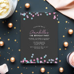 Colorful Confetti Birthday Party Kaart<br><div class="desc">Moderne en trendy uitnodigingen in een stijlvol confetti-thema dat perfect is voor verjaardagsfeestjes,  bachelorette feestjes,  gezinsherenigingen,  nieuwjaarsfeesten,  kerstfeestdagen,  kantoor en nog veel meer!</div>