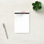 Colorful Confetti Bokeh over White Modern Post-it® Notes (Kantoor)