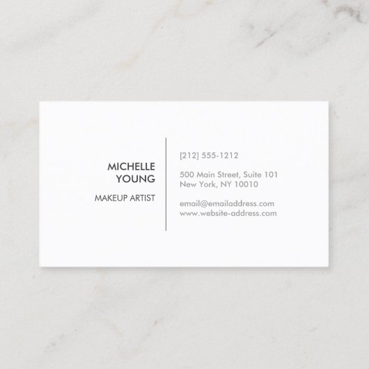 Colorful Confetti Bokeh over White Modern Visitekaartje (Achterkant)