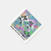Colorful Confetti Bokeh Stippen Birthday Servetten (Hoek)