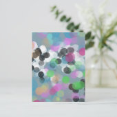 Colorful Confetti Bokeh Stippen Briefkaart (Staand voorkant)