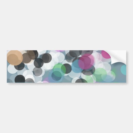 Colorful Confetti Bokeh Stippen Bumpersticker (Voorkant)