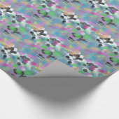 Colorful Confetti Bokeh Stippen Cadeaupapier (Hoek)