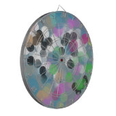 Colorful Confetti Bokeh Stippen Dartbord (Voorkant Links)
