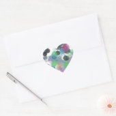 Colorful Confetti Bokeh Stippen Hart Sticker (Envelop)