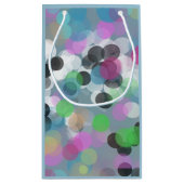 Colorful Confetti Bokeh Stippen Klein Cadeauzakje (Achterkant)