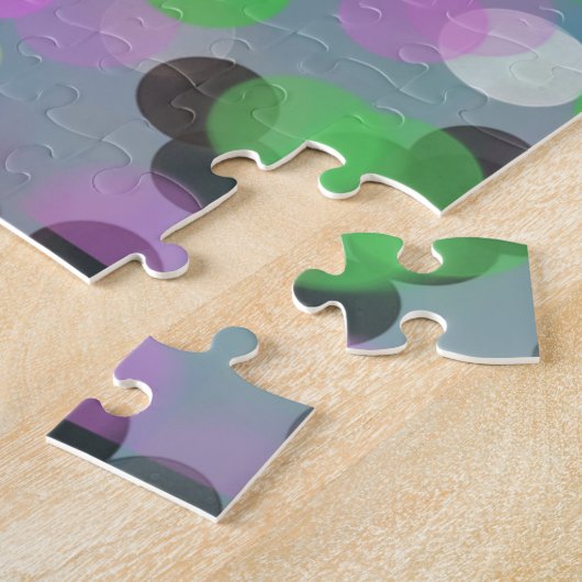 Colorful Confetti Bokeh Stippen Legpuzzel (Zijkant)