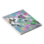 Colorful Confetti Bokeh Stippen Notitieblok (Schuin)