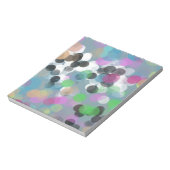 Colorful Confetti Bokeh Stippen Notitieblok (Linkerzijde)