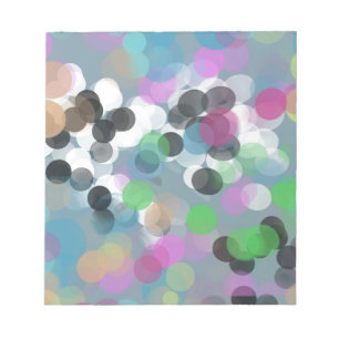 Colorful Confetti Bokeh Stippen Notitieblok