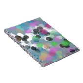 Colorful Confetti Bokeh Stippen Notitieboek (Rechterzijde)