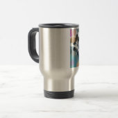 Colorful Confetti Bokeh Stippen Reisbeker (Voorkant links)