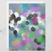 Colorful Confetti Bokeh Stippen Scrapbook Paper (Voorkant / Achterkant)