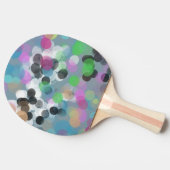 Colorful Confetti Bokeh Stippen Tafeltennisbatje (Zijkant)