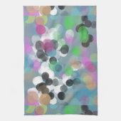 Colorful Confetti Bokeh Stippen Theedoek (Verticaal)