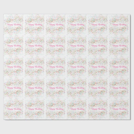 Colorful confetti cadeaupapier (Vlak)