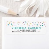 Colorful Confetti Celebration Etiket (Insitu)