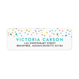 Colorful Confetti Celebration Etiket