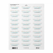 Colorful Confetti Celebration Etiket (Full Sheet)