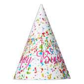 Colorful confetti feesthoedjes (Voorkant)