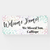 Colorful Confetti Festive White - startpagina Spandoek (Horizontaal)
