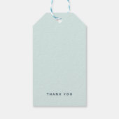 Colorful Confetti Mint Green Dank u Gift Labels Cadeaulabel (Achterkant)