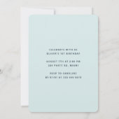 Colorful Confetti Mint Green Kids Birthday Kaart (Achterkant)