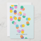 Colorful Confetti Mint Green Kids Birthday Kaart (Voorkant)