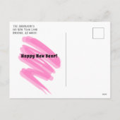 Colorful Confetti Nieuwjaar roze vierkant Sjabloon (Achterkant)