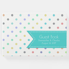 Colorful Confetti Polka Dots Weddenschap Gastenboek