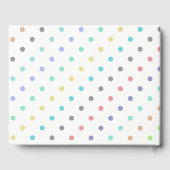 Colorful Confetti Polka Dots Weddenschap Gastenboek (Achterkant)