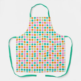 Colorful confetti polka punts retro 60s art cushio schort