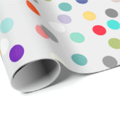Colorful Confetti Print All-Occasion Gift Wrap Cadeaupapier (Rol Hoek)