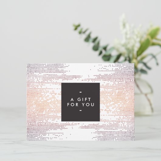 Colorful Confetti Rain Pattern Modern Gift Kaart (Staand voorkant)