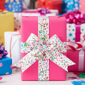 Colorful confetti satijnen lint