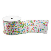 Colorful confetti satijnen lint (Spoel)