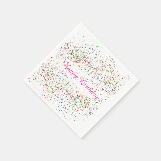 Colorful confetti servet (Hoek)