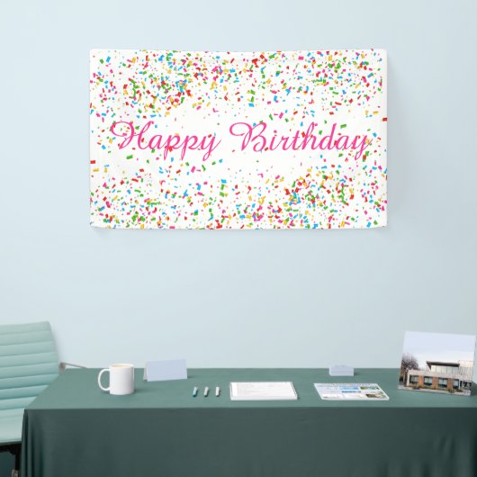 Colorful confetti spandoek (Beurs)