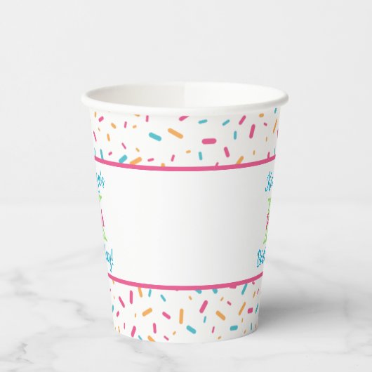 Colorful Confetti Sprinkles | Partij Papieren Bekers (Links)