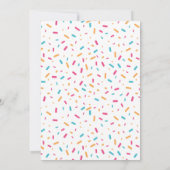 Colorful Confetti Sprinkles | Partij voor de verja Kaart (Achterkant)