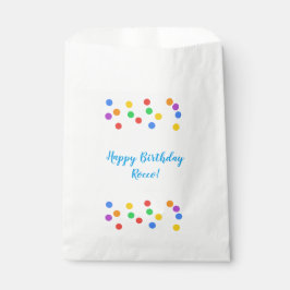 Colorful Confetti Stippen Birthday Party Favor Bag Bedankzakje